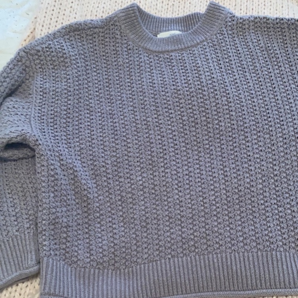 Cropped pastel sweater
